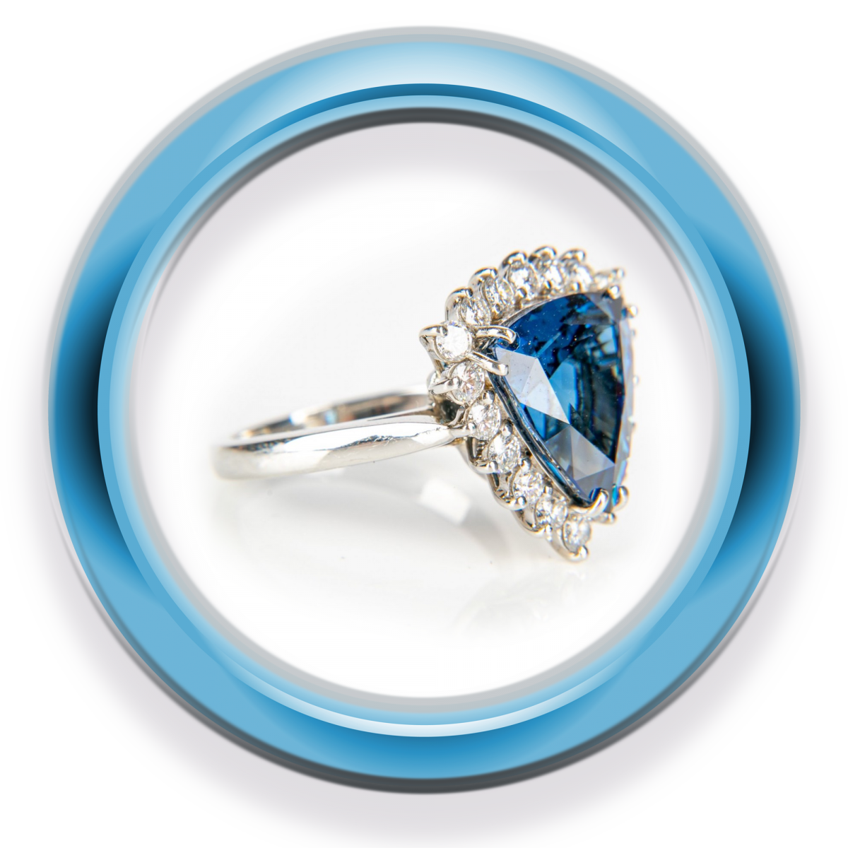 GIA CERTIFIED NATURAL SAPPHIRE & DIAMOND RING, 8.32 CTS 18290 - GIA CERTIFIED NATURAL SAPPHIRE & DIAMOND RING, 8.32 CTS, $70,000 REPLACEMENT VALUE